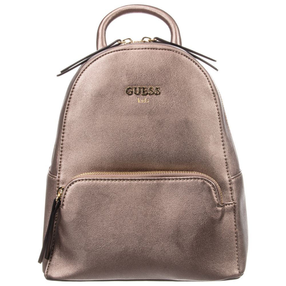 Guess - Girls Bronze Backpack (27cm) | Childrensalon