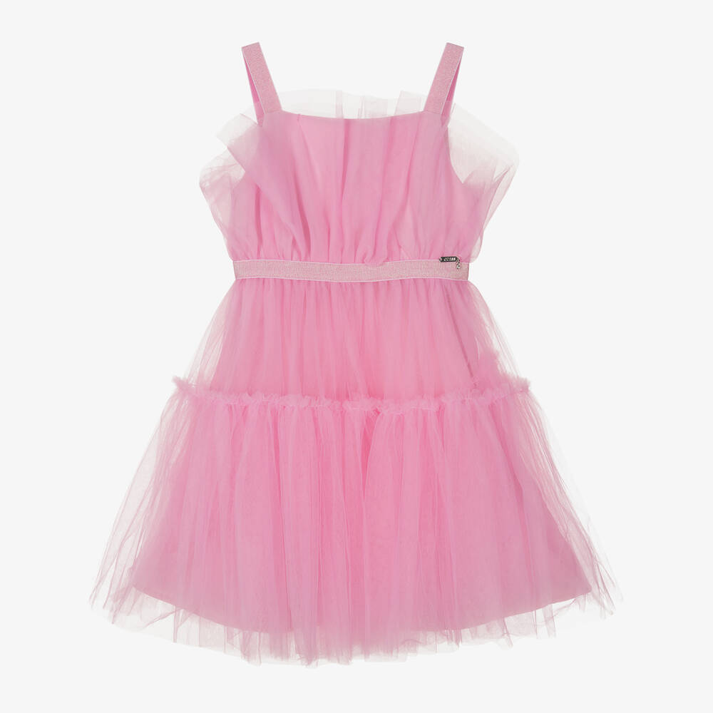 Guess - Розовое платье из тюля для девочек | Childrensalon