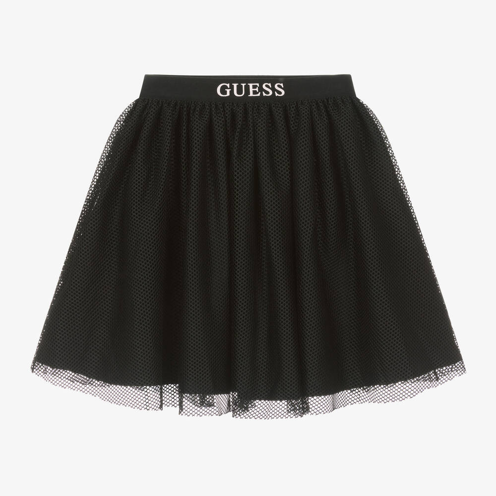 Guess - Junior Girls Black Mesh Skirt | Childrensalon