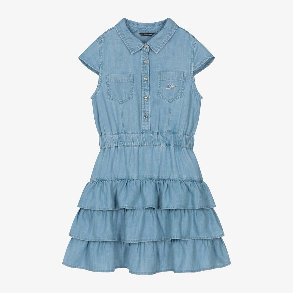 Guess - Junior Girls Blue Chambray Dress | Childrensalon