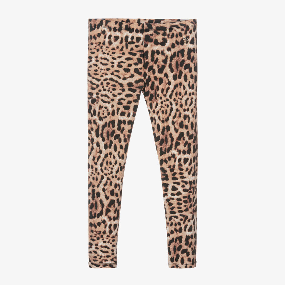 Guess - Junior Girls Cotton Leopard Print Leggings | Childrensalon