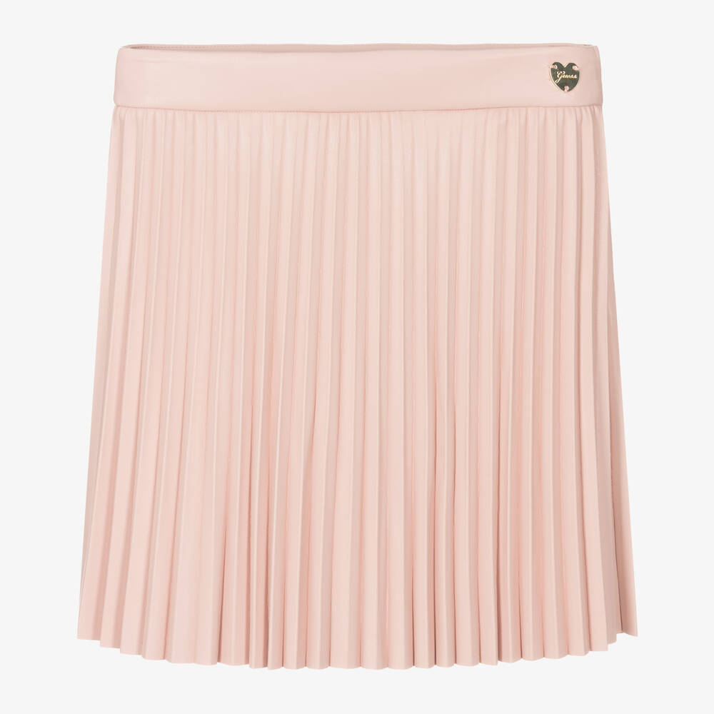 Guess - Junior Girls Pink Faux Leather Skirt | Childrensalon