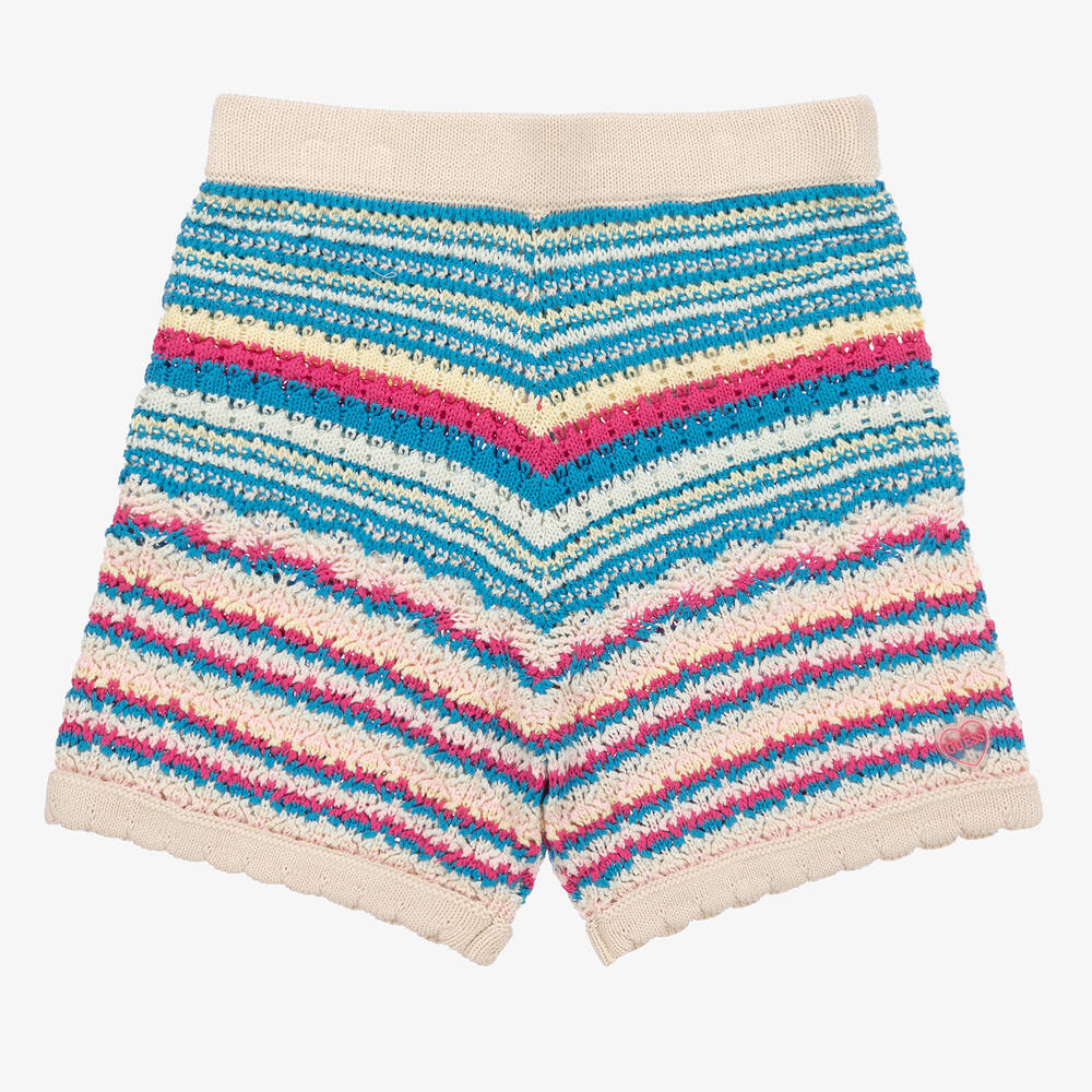 Guess - Teen Girls Ivory Cotton Crochet Shorts | Childrensalon