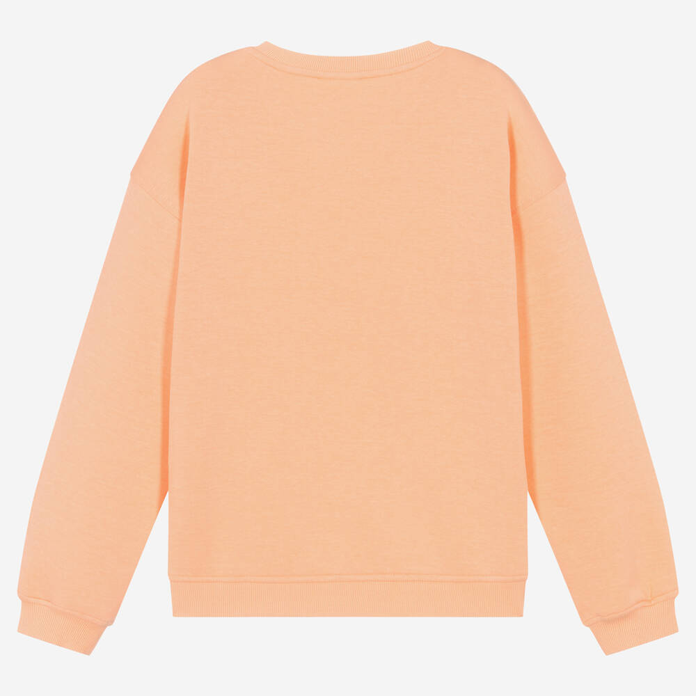 Guess - Teen Girls Pastel Orange Logo Sweatshirt | Childrensalon