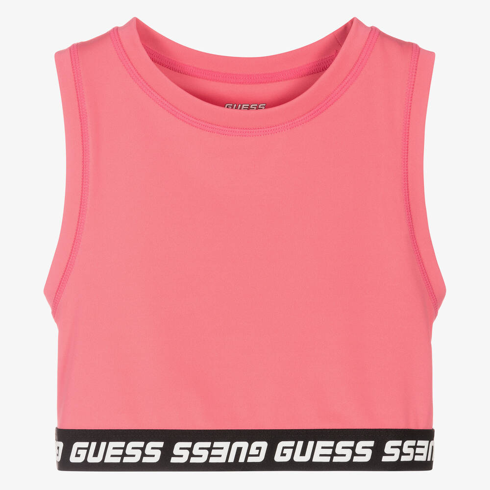 Guess - Camiseta deportiva rosa para adolescente niña | Childrensalon