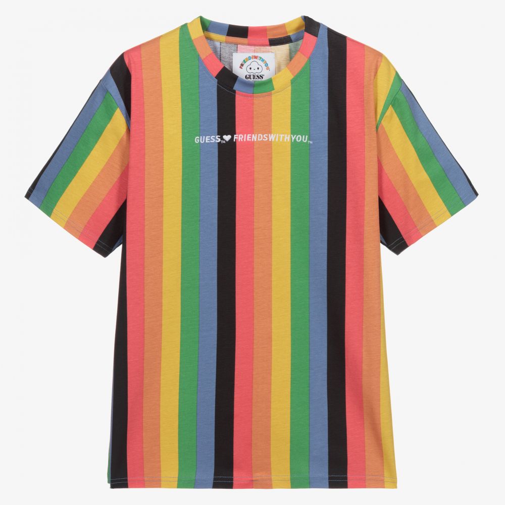 Guess - Teen Striped Logo T-Shirt | Childrensalon