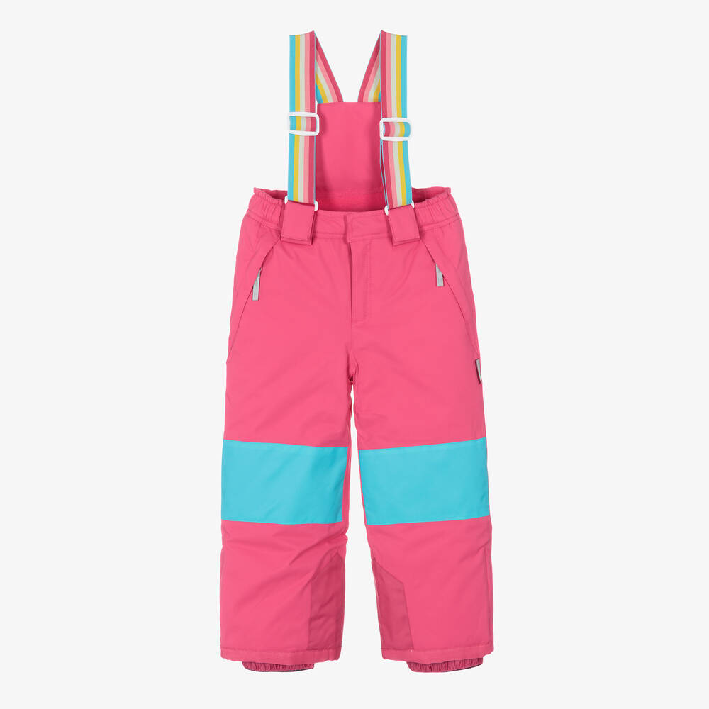 Hatley -  Girls Fuchsia Pink Ski Salopettes | Childrensalon
