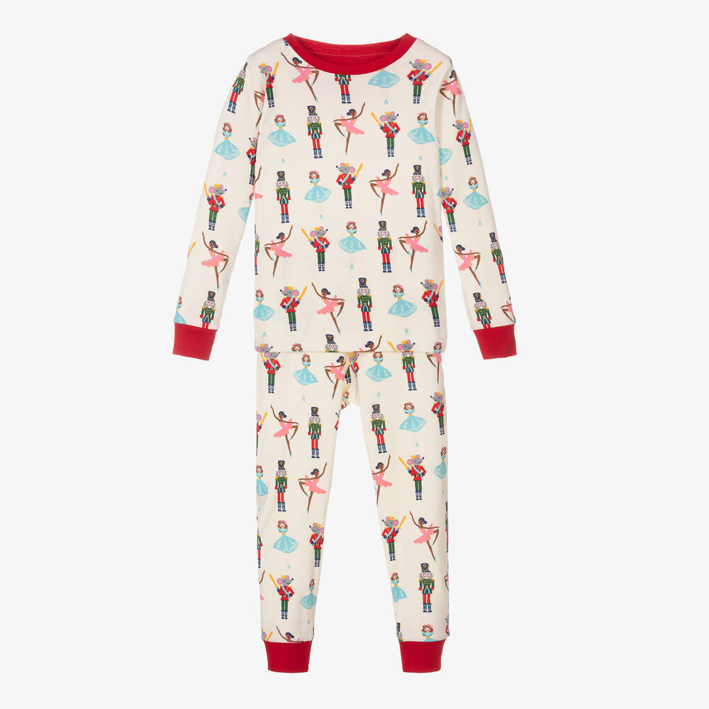 Hatley - Girls Ivory Nutcracker Cotton Pyjamas | Childrensalon