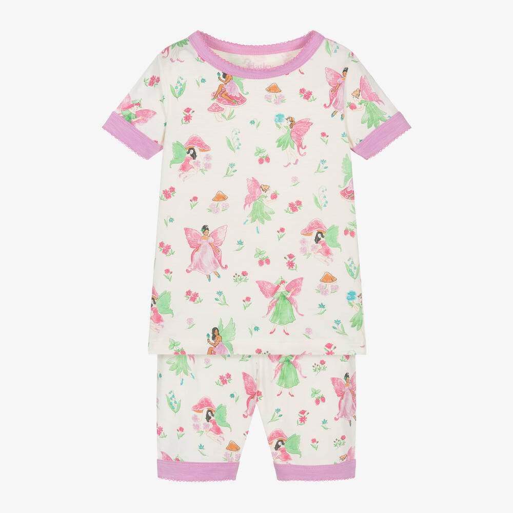 Hatley - Girls Ivory Organic Cotton Fairy Pyjamas | Childrensalon