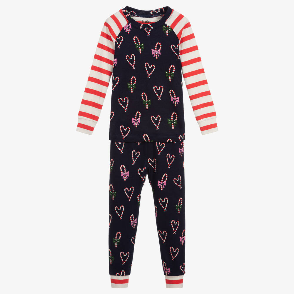 Hatley Babies' Girls Organic Cotton Pyjamas In Black
