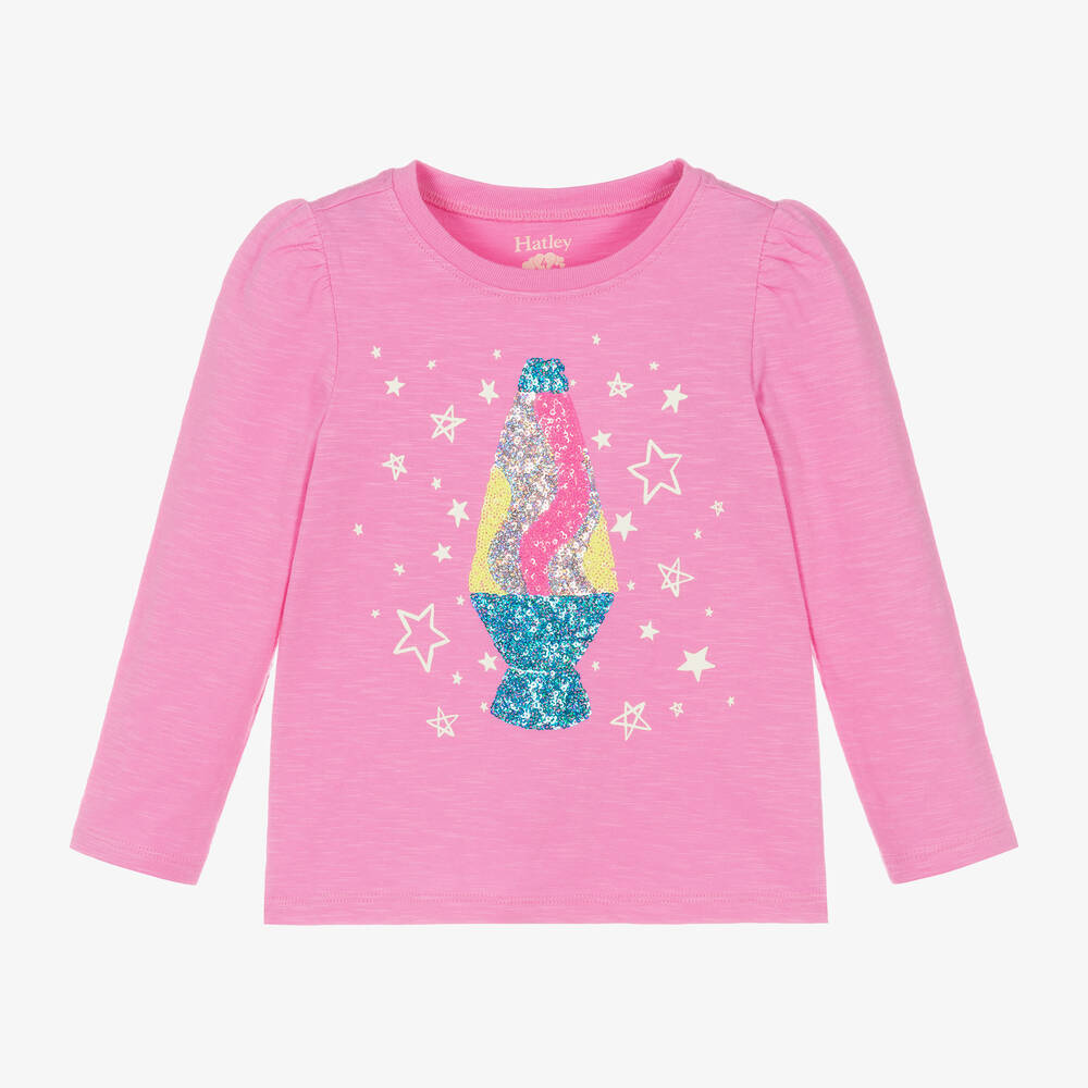 Hatley - Girls Pink Cotton Lava Lamp Top | Childrensalon