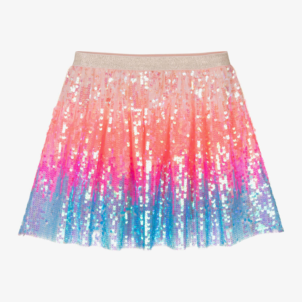 Hatley - Girls Pink Sequinned Tulle Skirt | Childrensalon