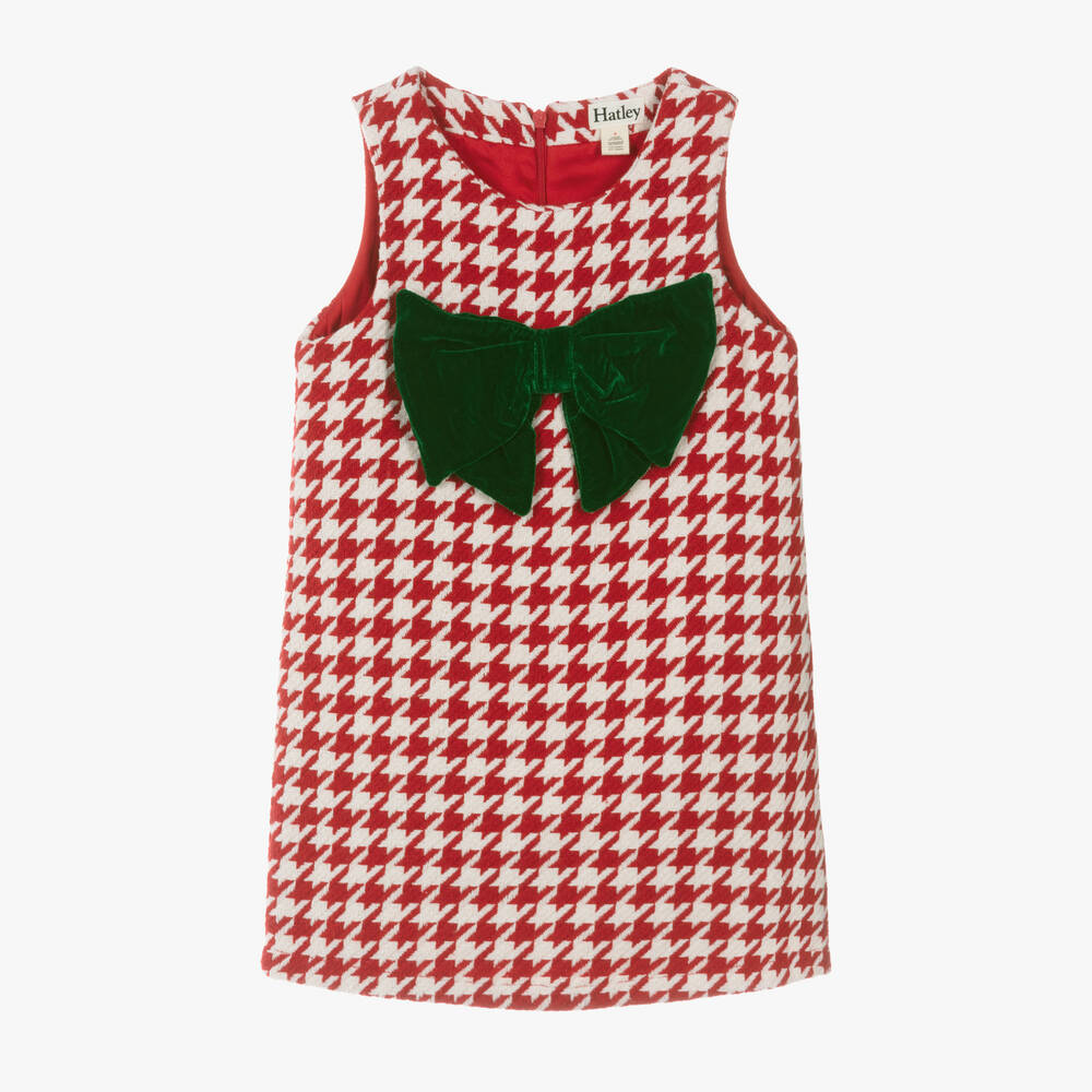 Hatley - Girls Red Houndstooth Dress | Childrensalon