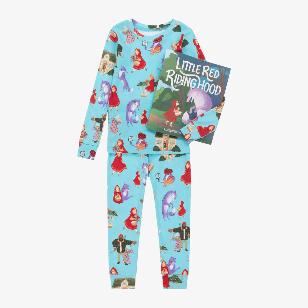 Hatley - Little Red Riding Hood Cotton Pyjamas & Book Set | Childrensalon