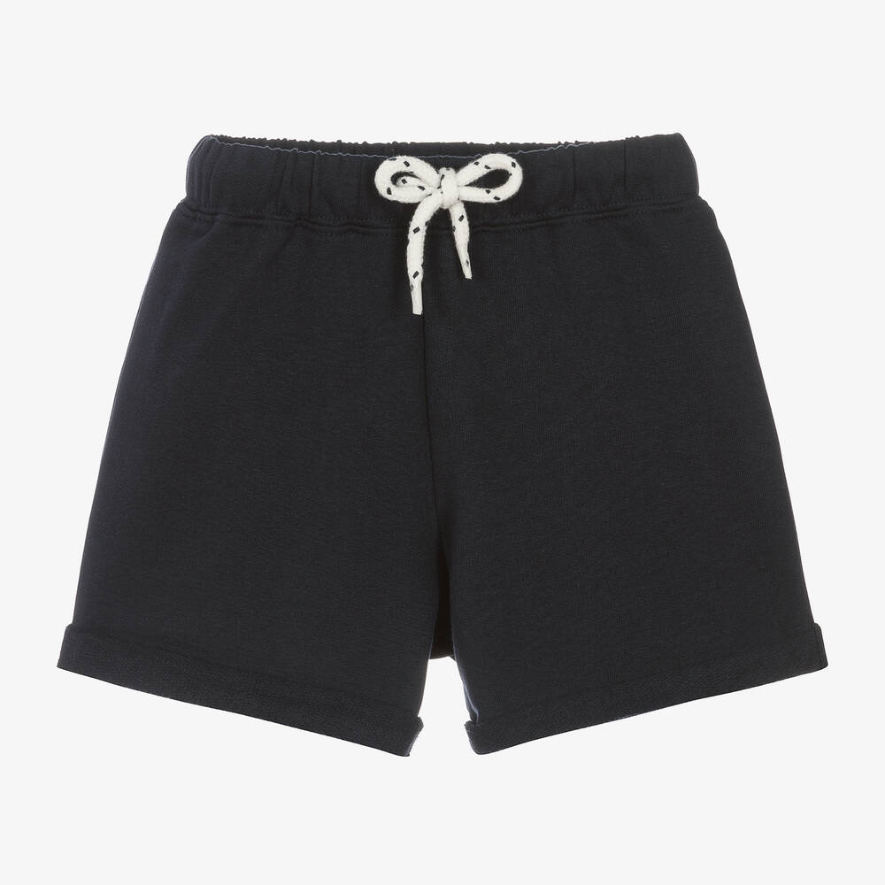 Shop Hatley Boys Navy Blue Jersey Shorts