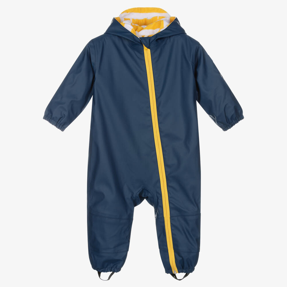 Hatley - Navy Blue Waterproof Rainsuit | Childrensalon