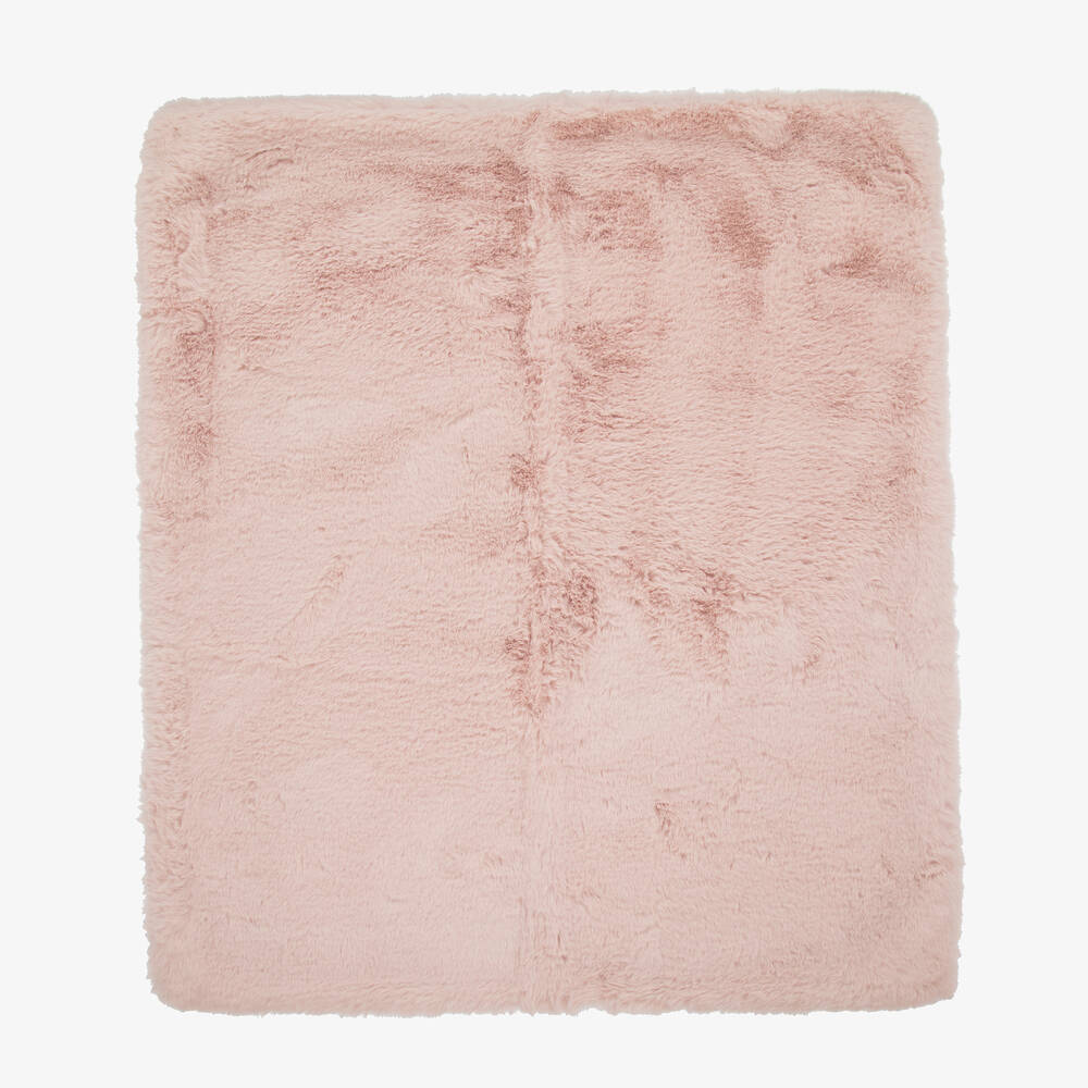 Helen Moore - Couverture rose en fausse fourrure (80 cm) | Childrensalon