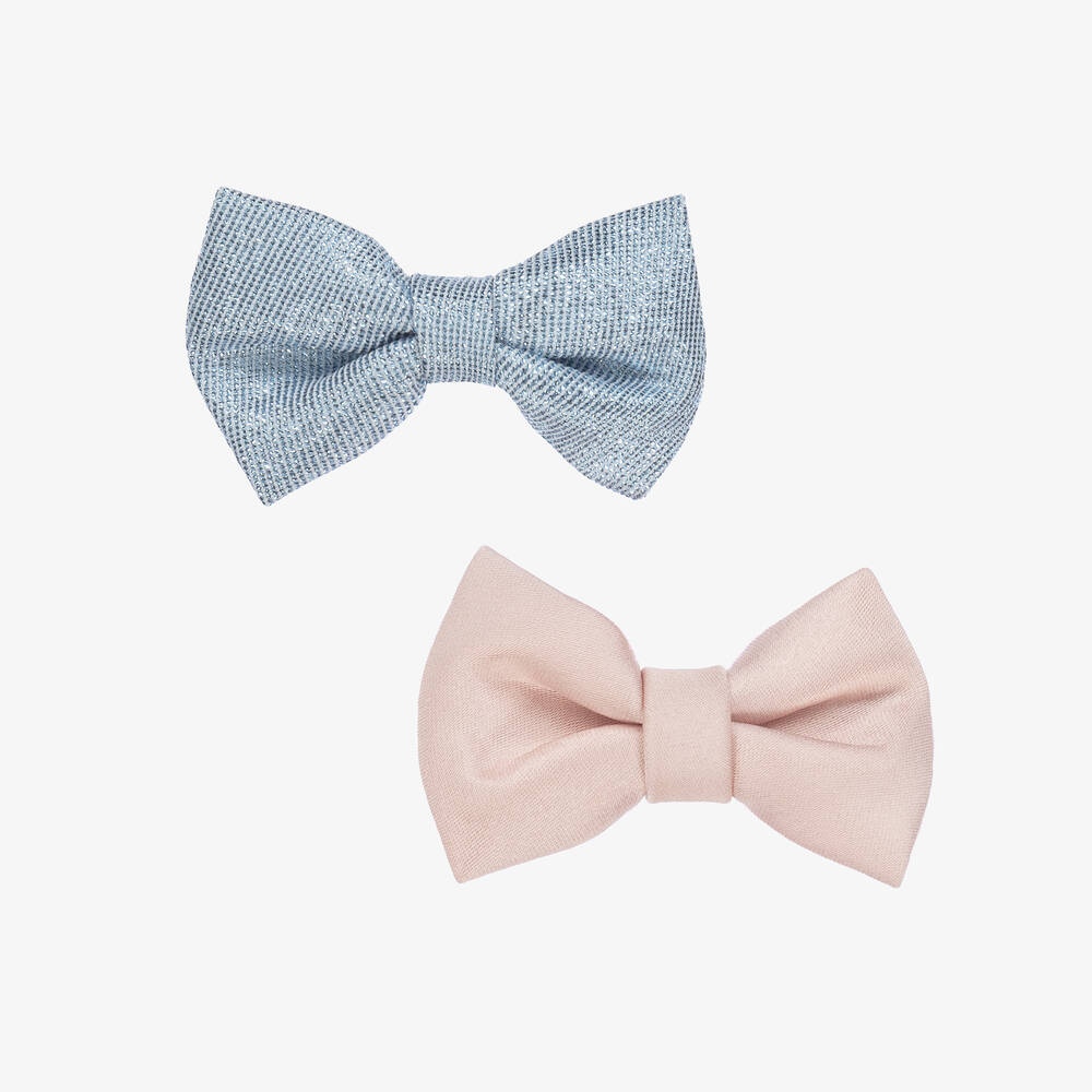 Hucklebones London - Girls Pink & Blue Hair Clips (2 Pack) | Childrensalon