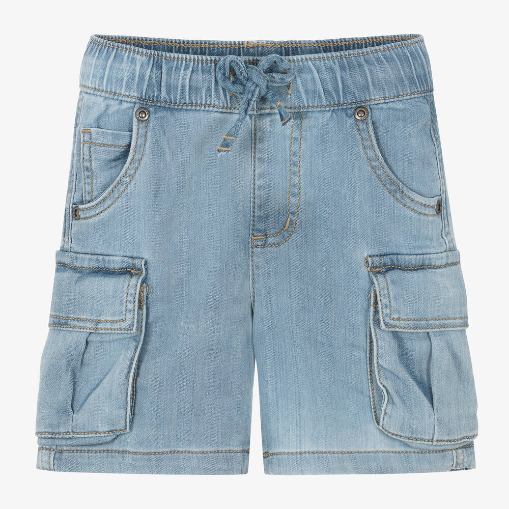 Ido Baby Kids'  Boys Blue Jersey Denim Shorts