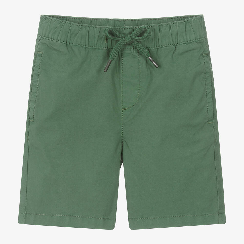 iDO Baby - Boys Green Cotton Shorts | Childrensalon