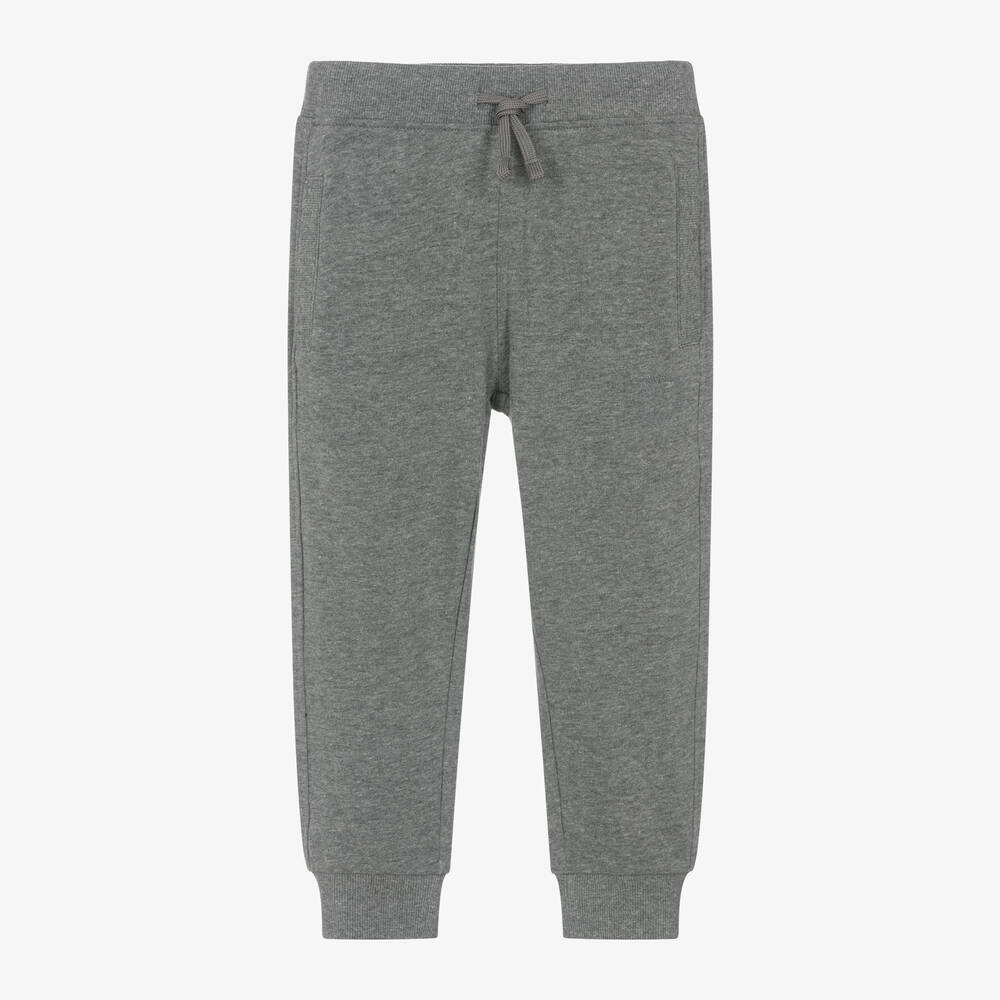 iDO Baby - Boys Grey Marl Cotton Joggers | Childrensalon