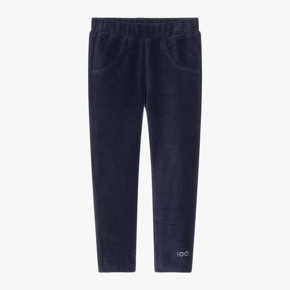 iDO Baby - Girls Navy Blue Corduroy Jeggings | Childrensalon