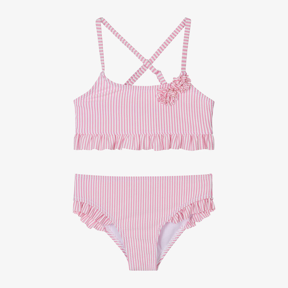 Ido Baby Kids'  Girls Pink Striped Bikini