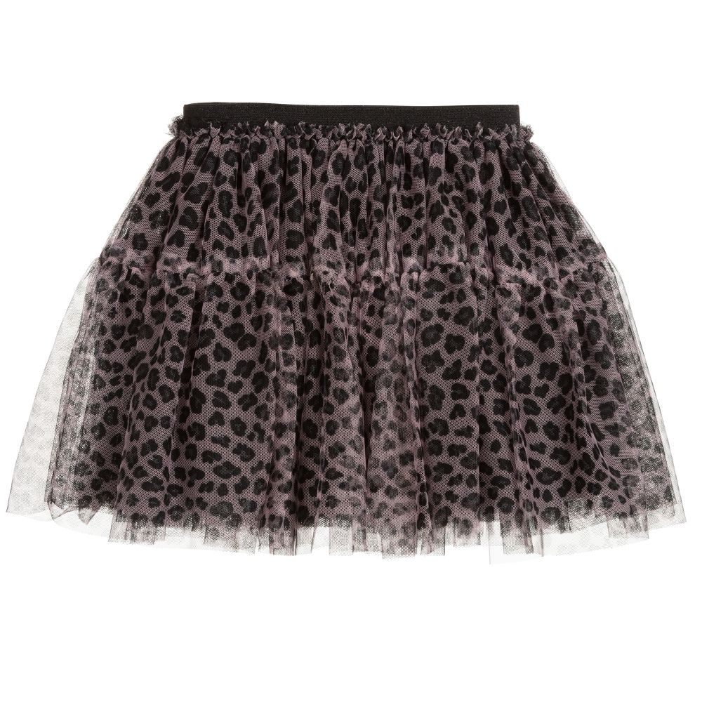 iDO Baby - Pink Leopard Print Tulle Skirt | Childrensalon