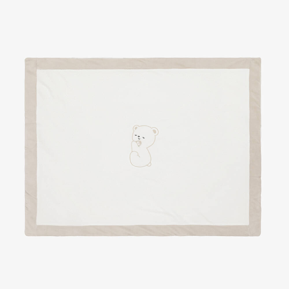 iDO Mini - White Velour Blanket (97cm) | Childrensalon