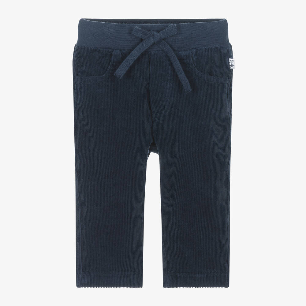 Il Gufo - Baby Boys Navy Blue Corduroy Trousers | Childrensalon