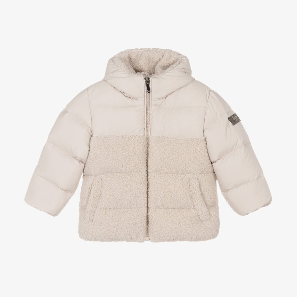 Il Gufo - Beige Down Padded Puffer Coat | Childrensalon