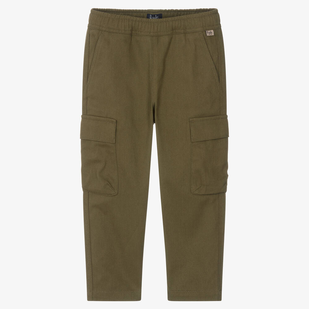 Cotton cargo pant in green