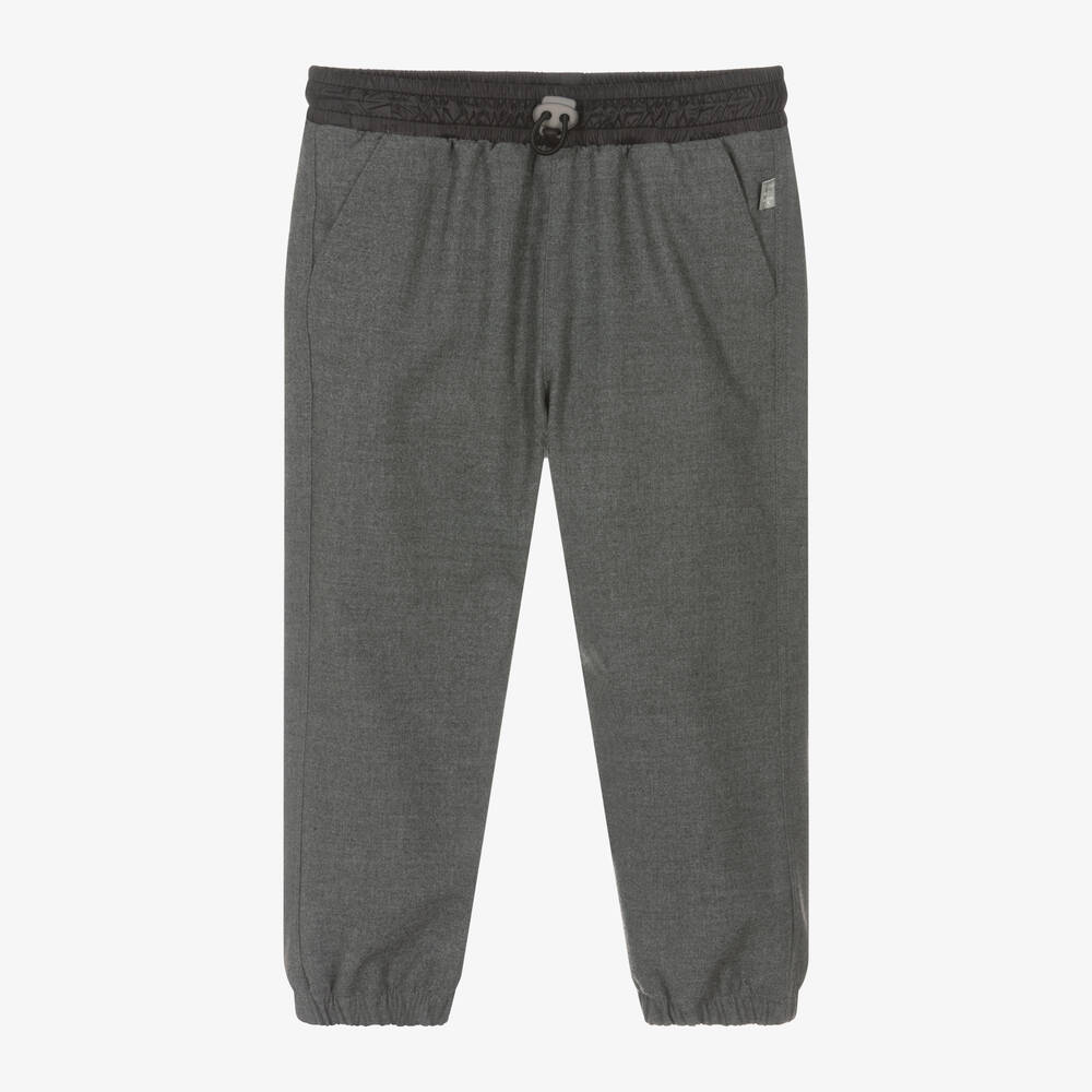 Il Gufo - Boys Grey Flannel Trousers | Childrensalon