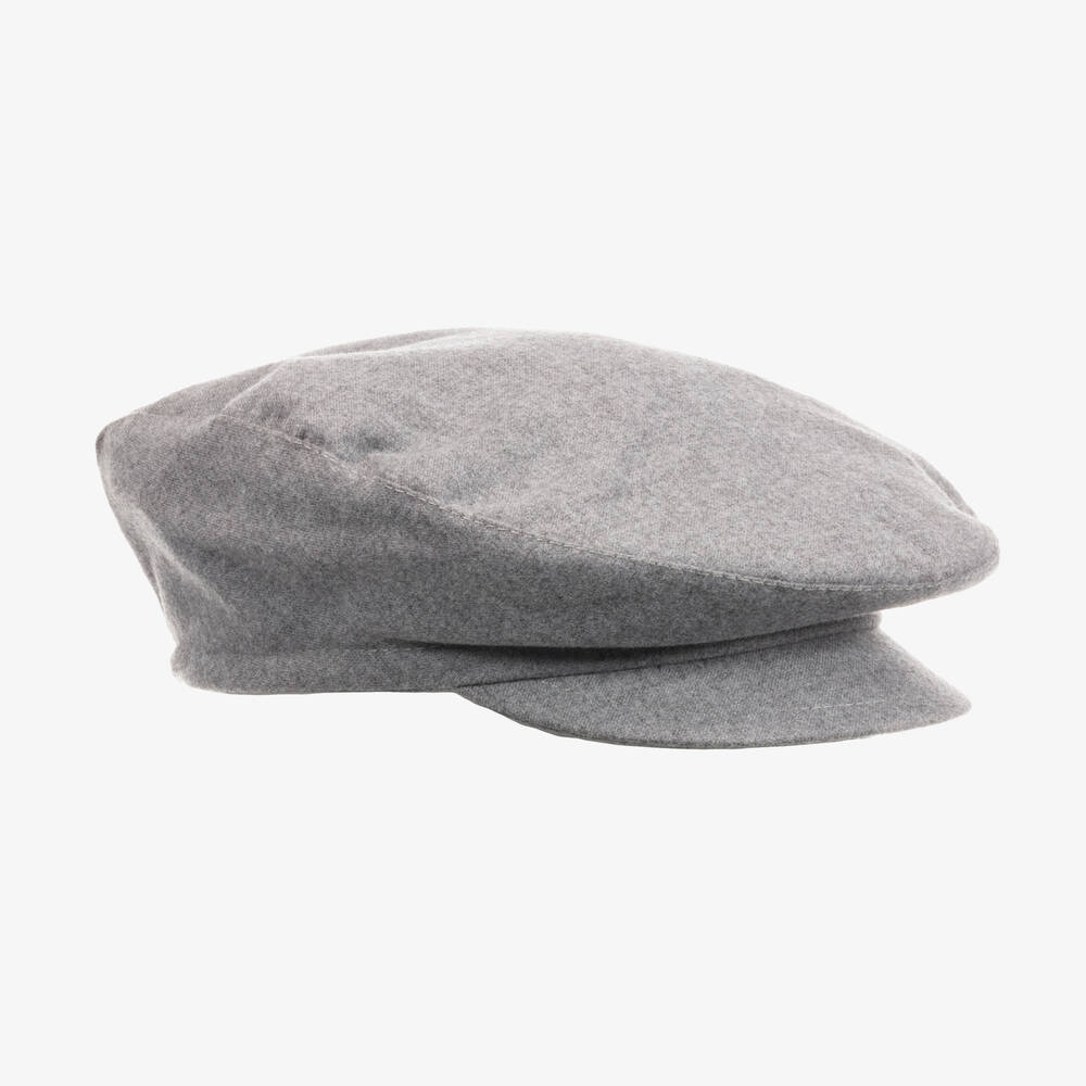 Il Gufo - Boys Grey Flat Cap | Childrensalon