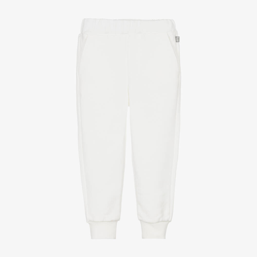 Il Gufo - Boys Ivory Cotton Joggers | Childrensalon