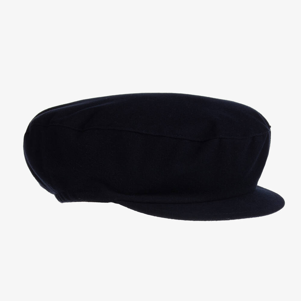 Il Gufo - Boys Navy Blue Flat Cap | Childrensalon