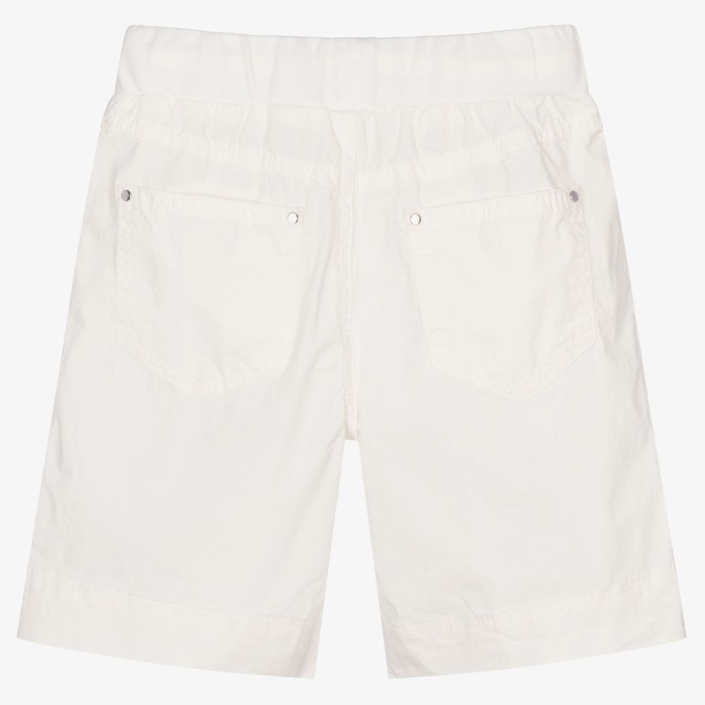 Il Gufo - Boys White Cotton Shorts | Childrensalon