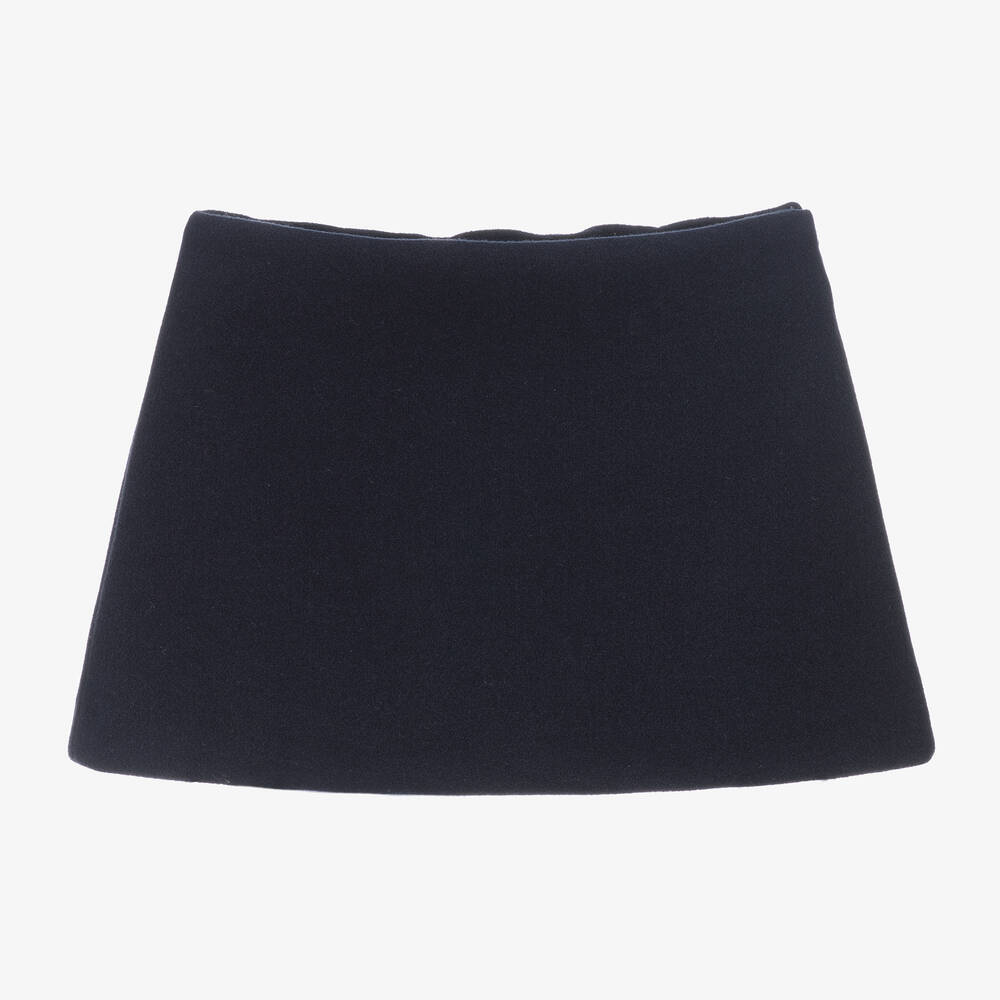 Il Gufo - Girls Navy Blue Skirt | Childrensalon