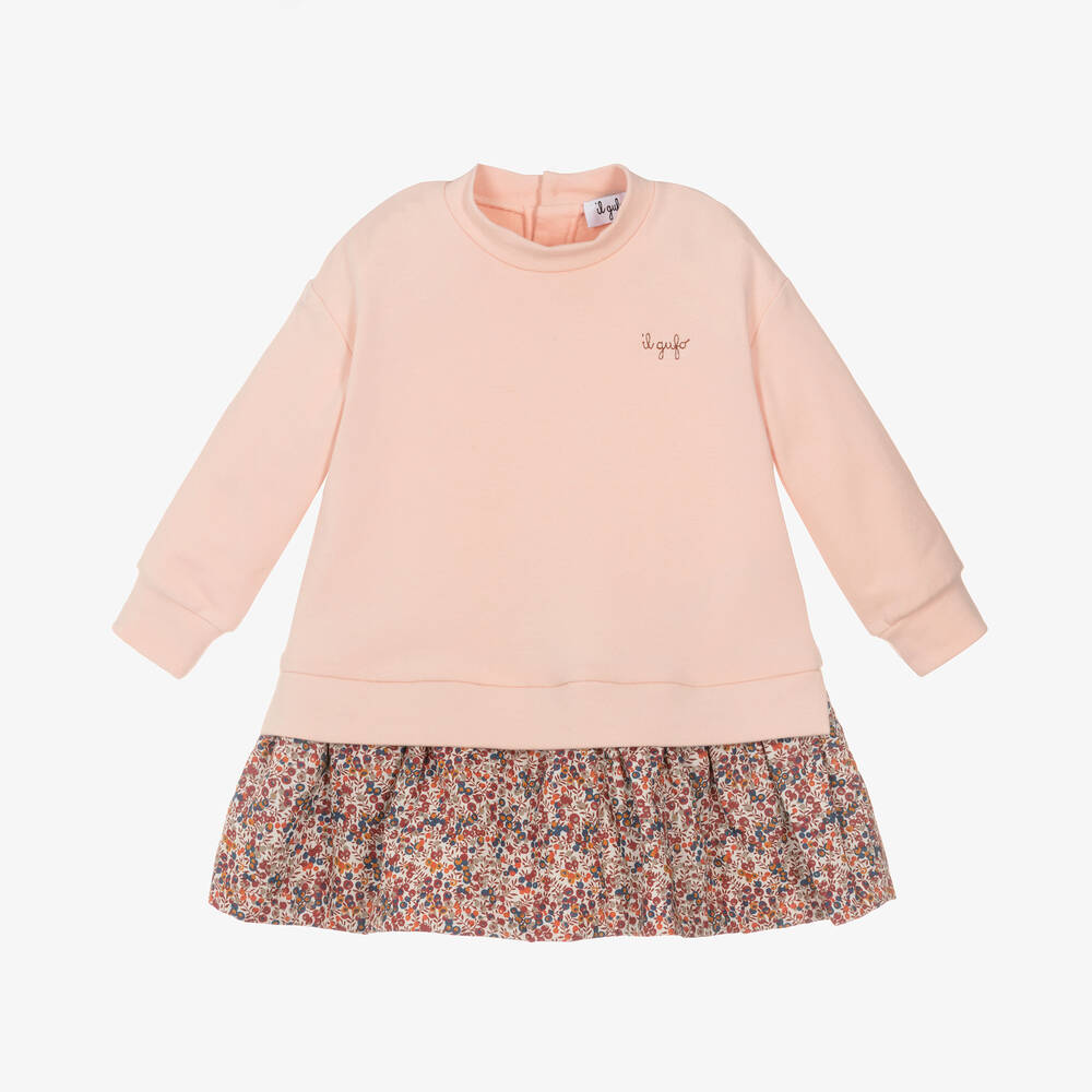 Il Gufo - Girls Pink Cotton Dress | Childrensalon