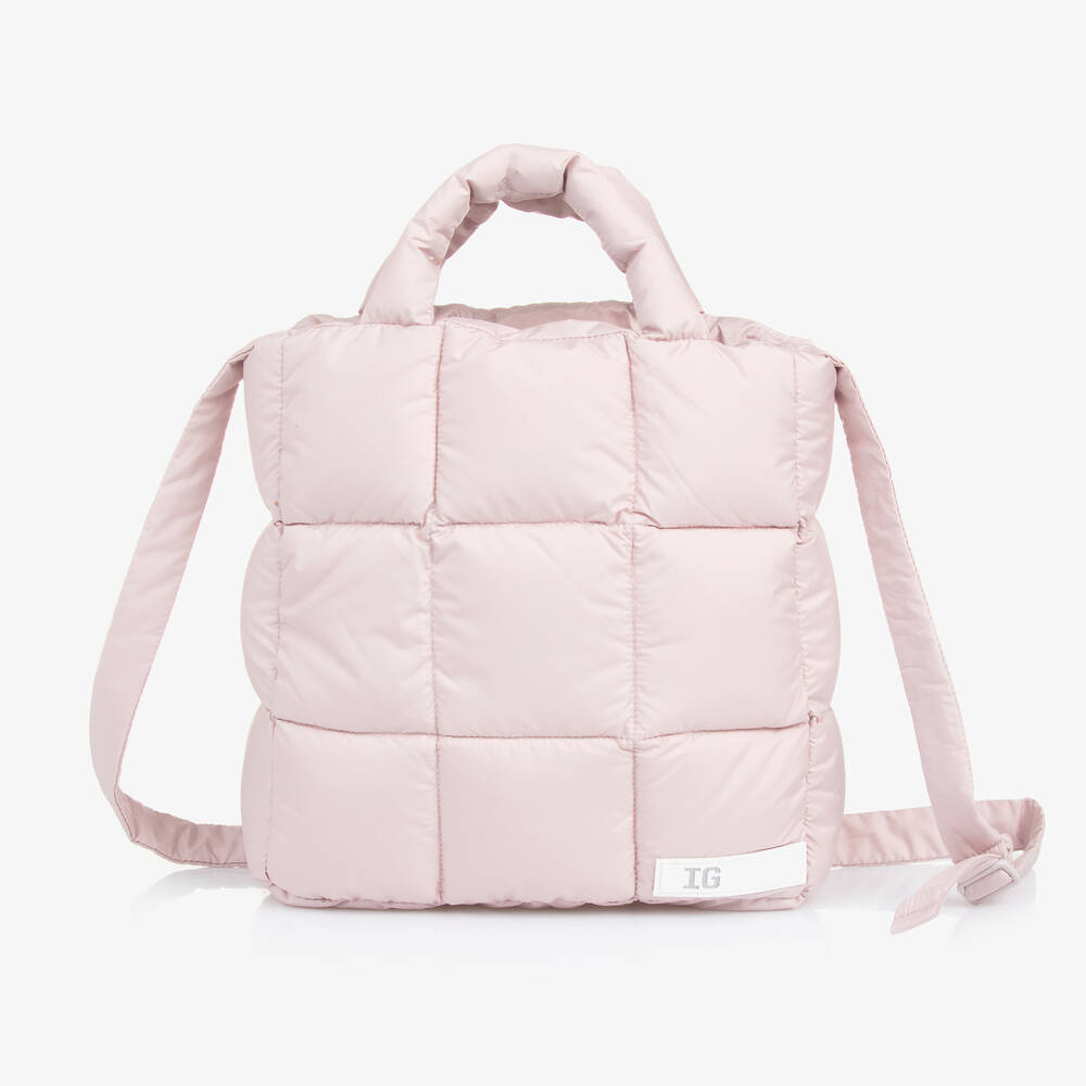 Il Gufo - Girls Pink Down Padded Bag (25cm) | Childrensalon