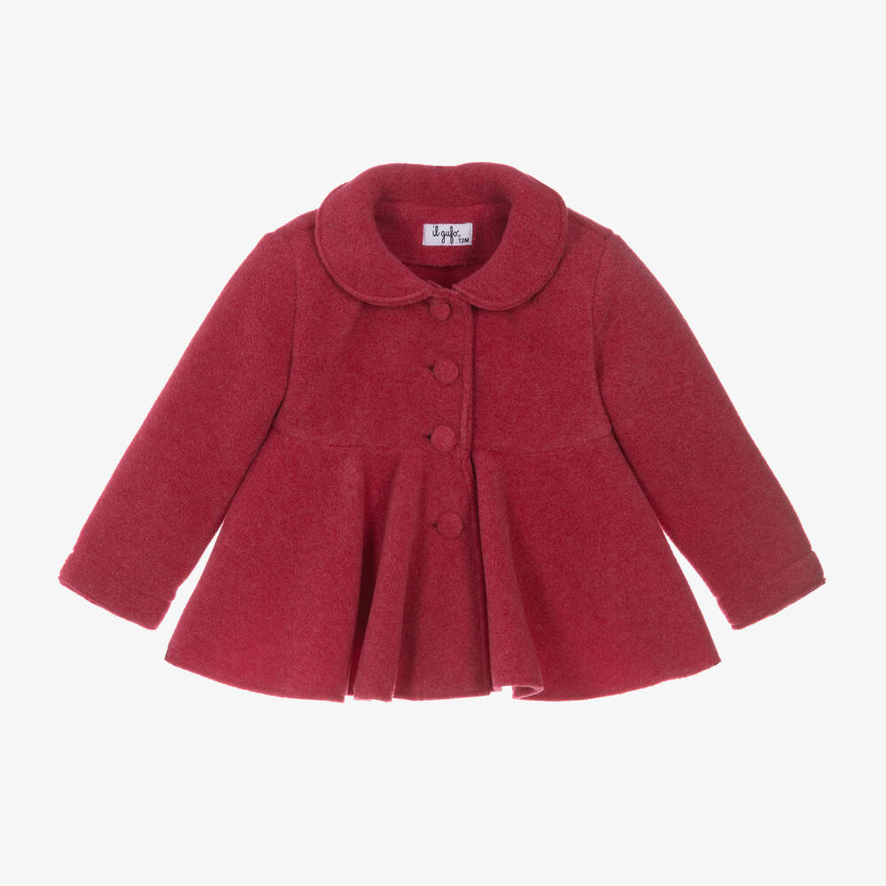 Il Gufo - Girls Pink Fleece Jacket | Childrensalon