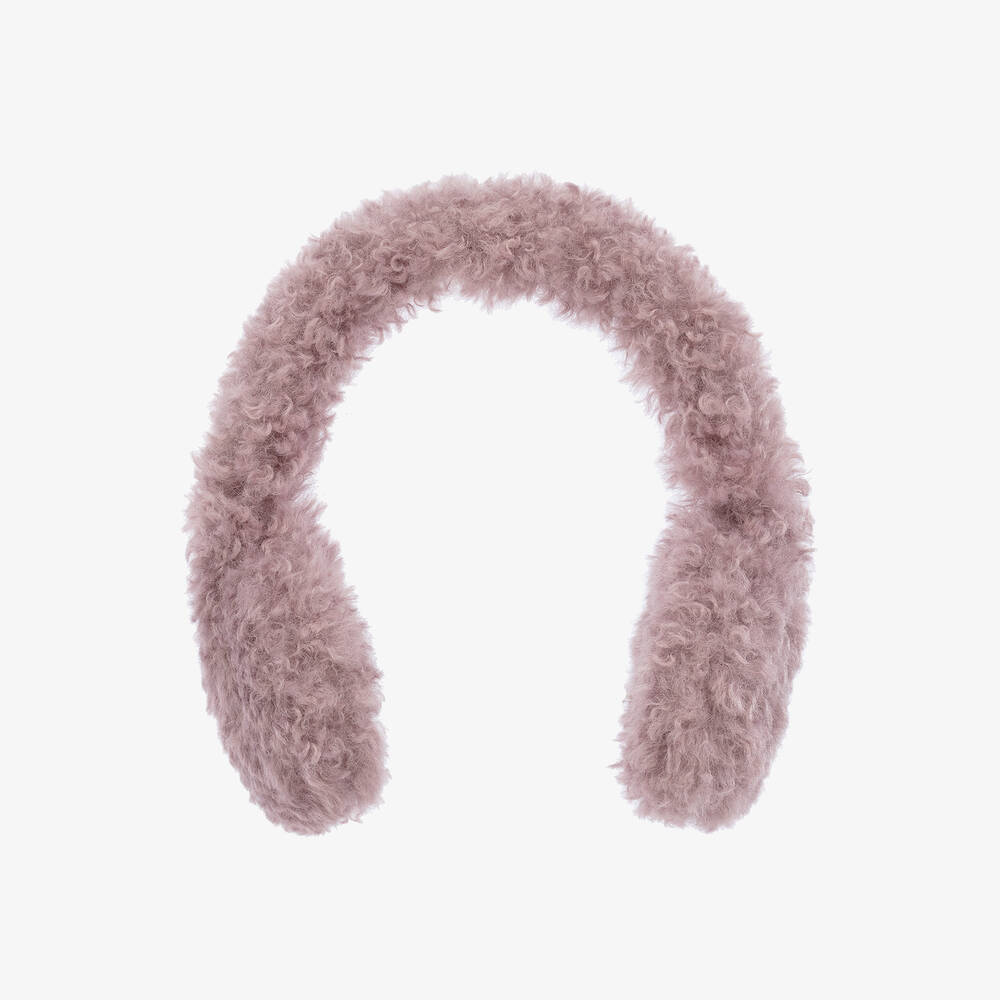 Il Gufo - Girls Purple Faux Fur Earmuffs | Childrensalon