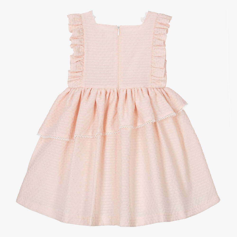 Irpa - Girls Pale Pink Sleeveless Sparkly Dress | Childrensalon