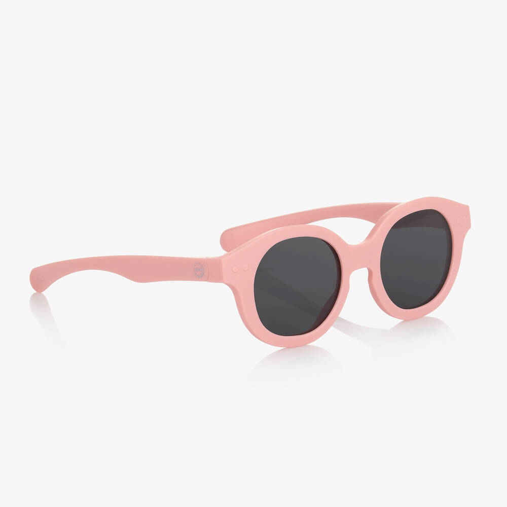 Izipizi Kids'  Girls Pink Uv Protective Sunglasses