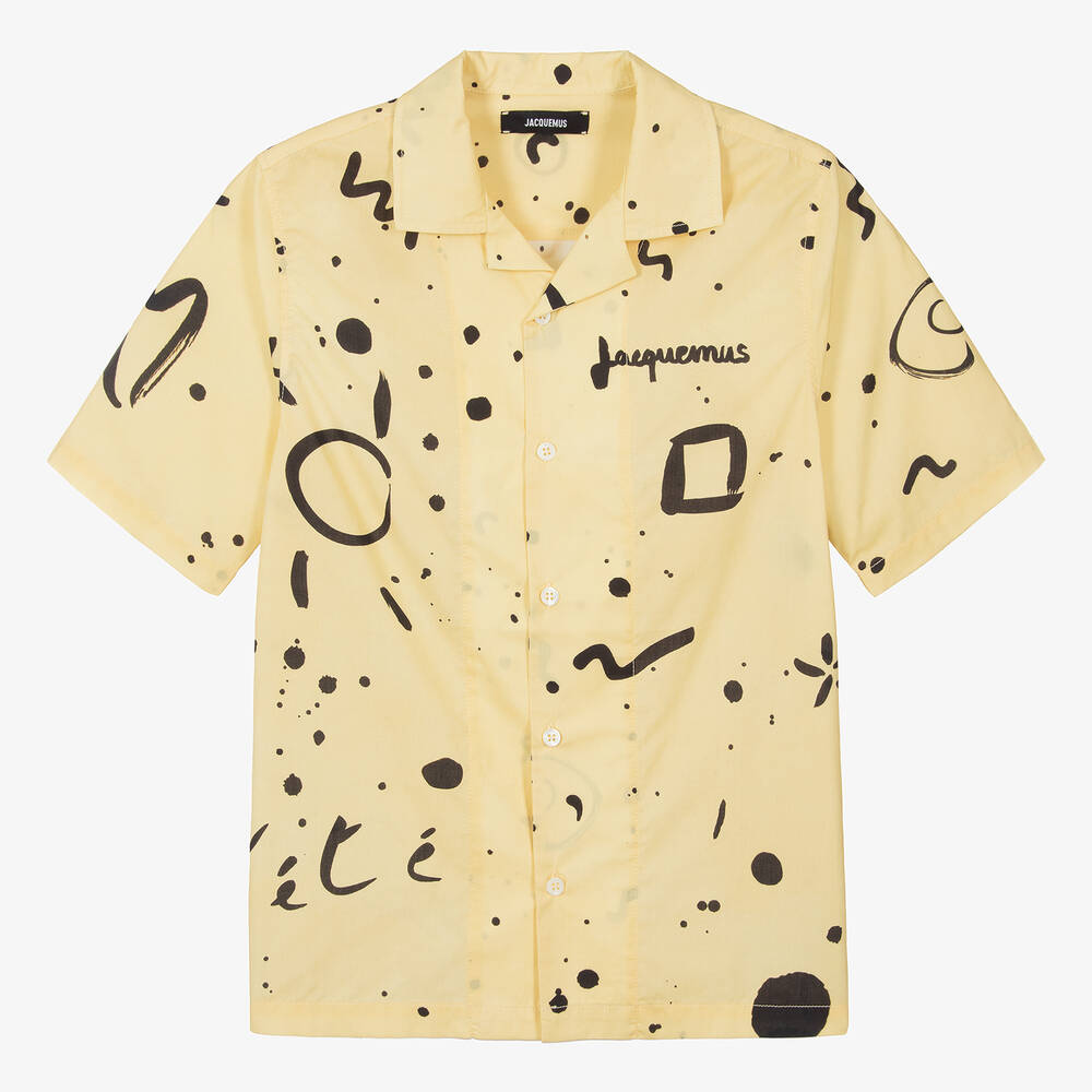 JACQUEMUS - Teen Boys Yellow Cotton Shirt | Childrensalon
