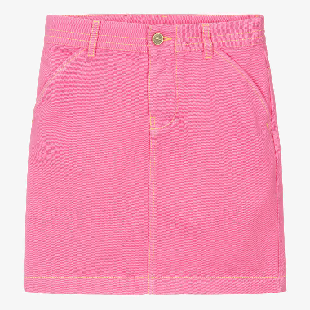 Jacquemus Enfant Teen Girls Pink Denim Skirt