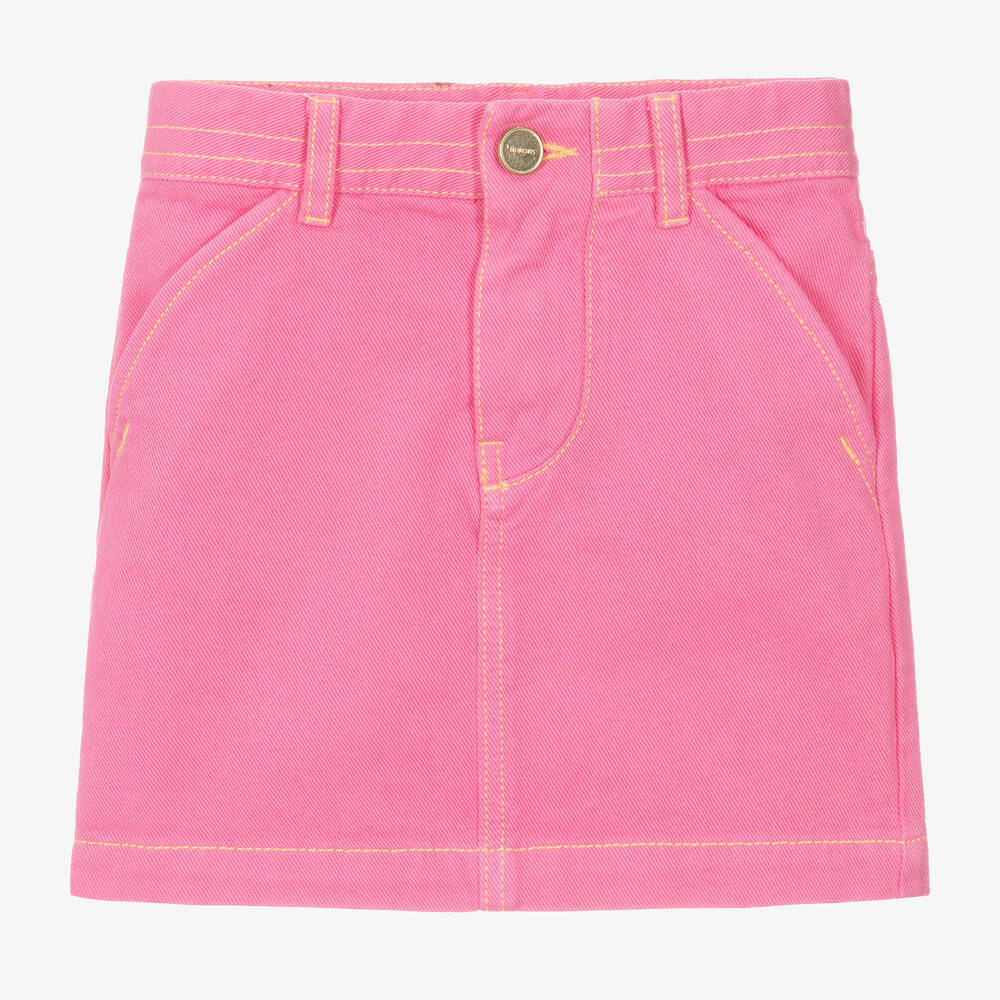 JACQUEMUS - Girls Pink Denim Skirt | Childrensalon