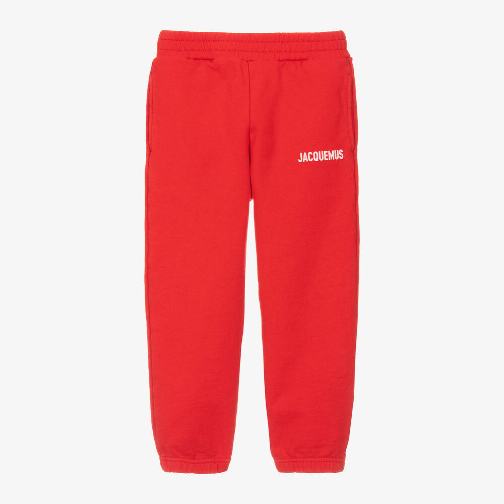 JACQUEMUS - Pantalon de jogging en jersey de coton rouge | Childrensalon