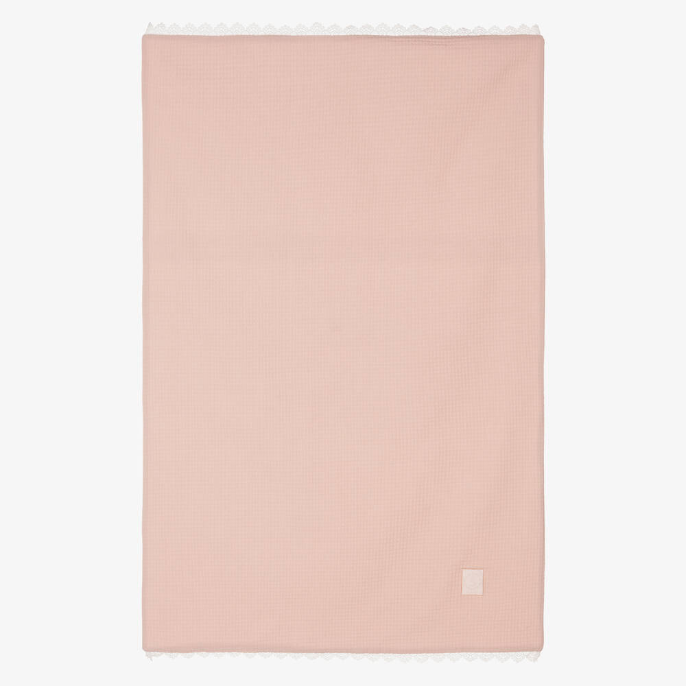 Jamiks - Couverture coton rose bébé (100 cm) | Childrensalon