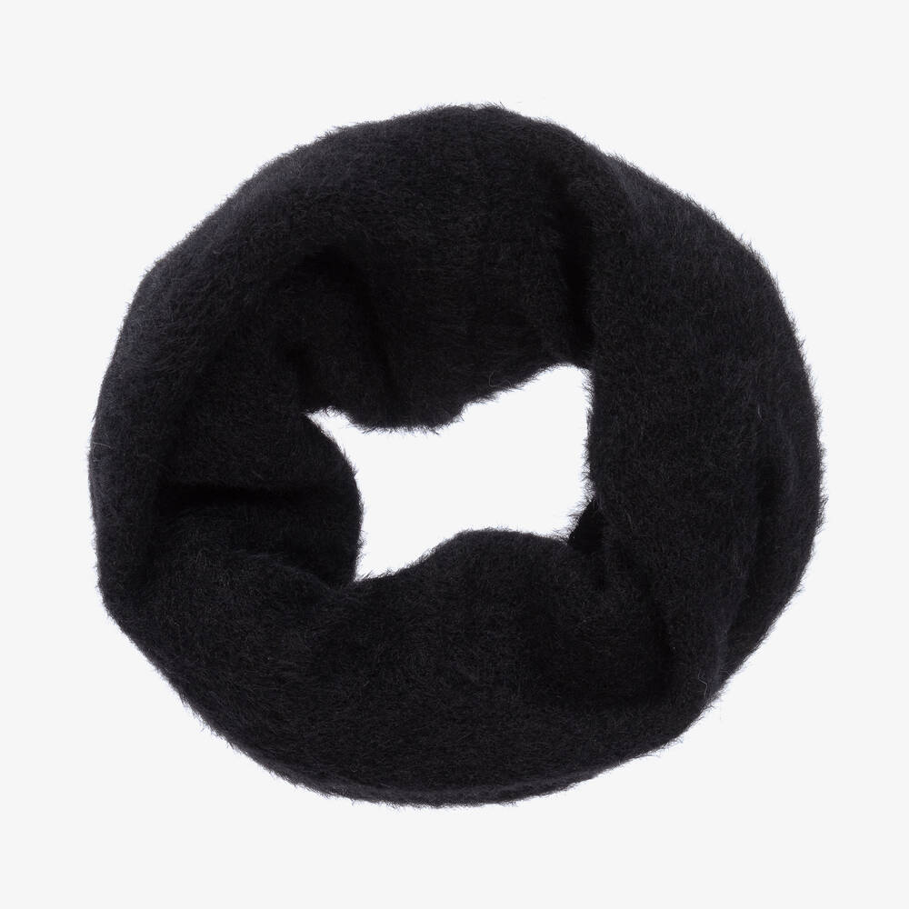 Jamiks - Girls Black Wool & Cashmere Snood | Childrensalon